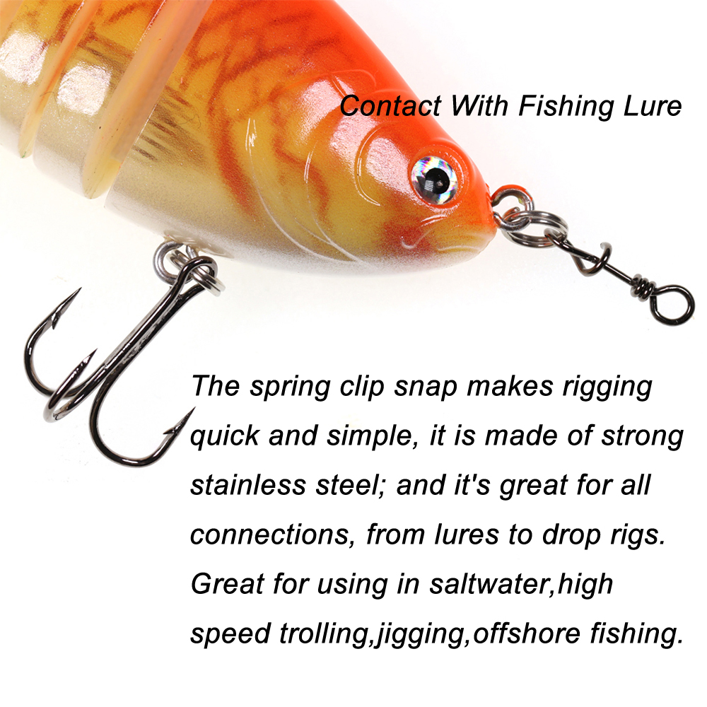 Bimoo 50 Pezzi Moschettoni a S - Fishing Equipment Cheap recensione e prezzo